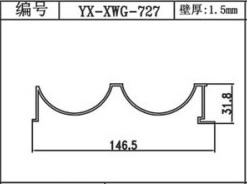 长城板/波浪板 型号：YX-XWG-727